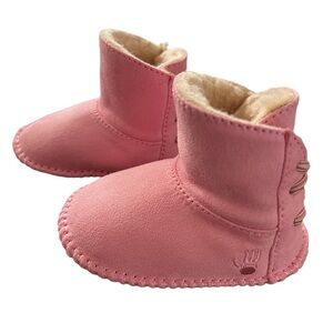 Pink Wool BearPaw Booties